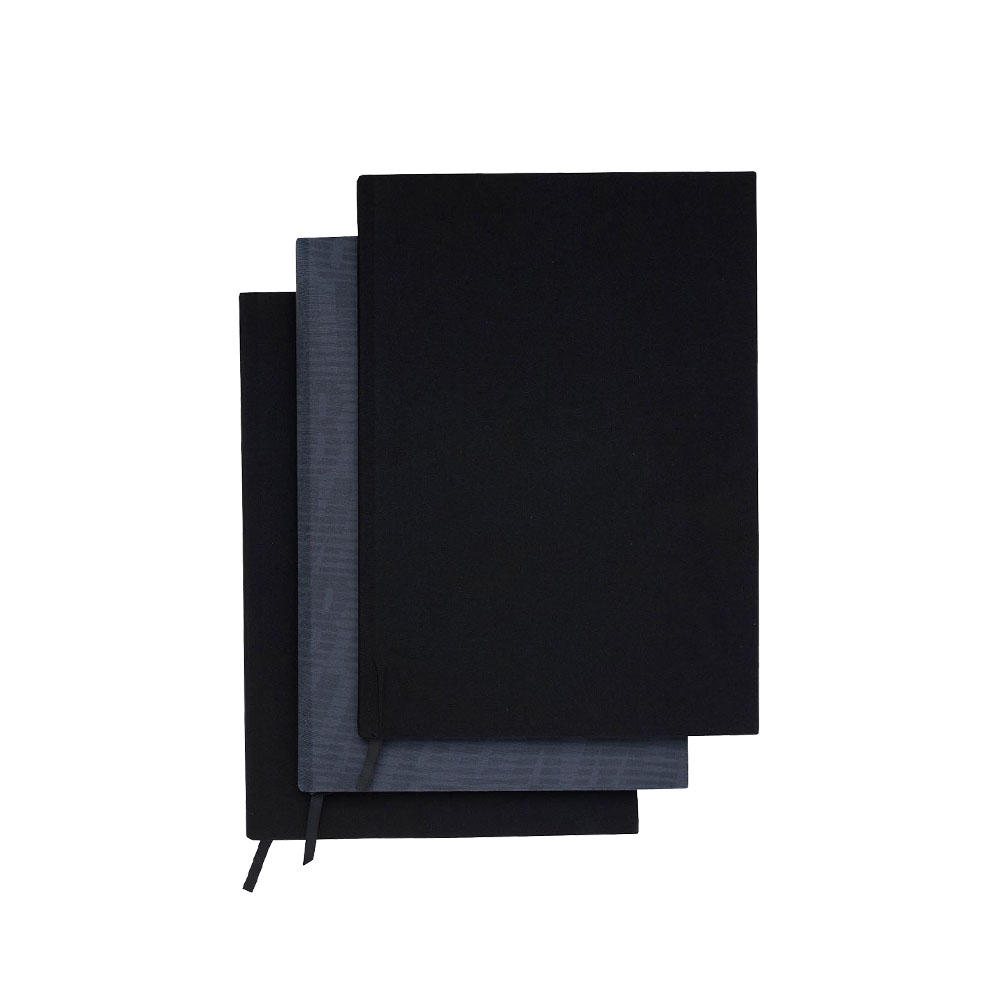 Set 3 elastických textilných obalov na knihy Black 2023
