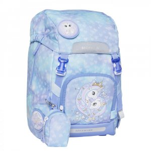 Výpredaj - Školská taška Classic Unicorn Princess Ice Blue BECKMANN 2023
