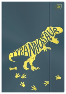Zložka Tyrannosaur metalická A4